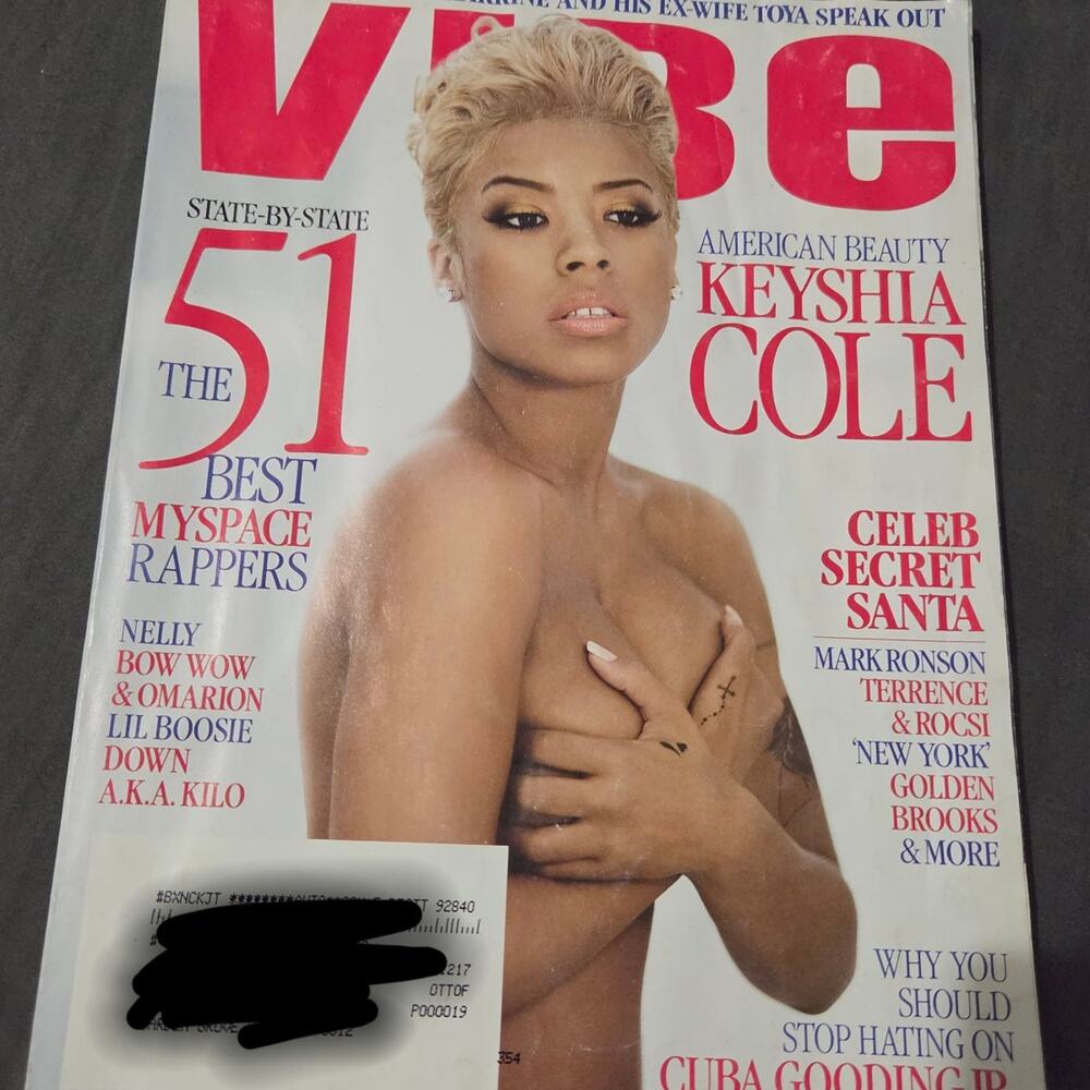 Dec 2007 Keyshia Cole Cover Vibe Magazine Rap Hip Hop